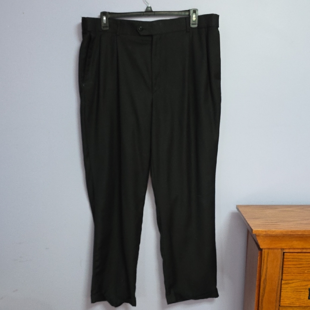 Stafford Men's Elegant Black Dress‎ Pants